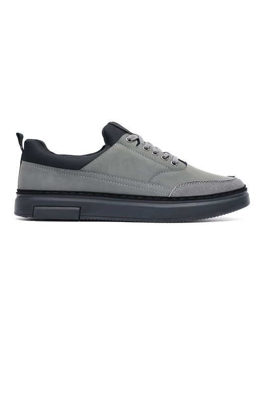 BRIXTON CONTRAST COLLAR SNEAKER-GREY/BLACK