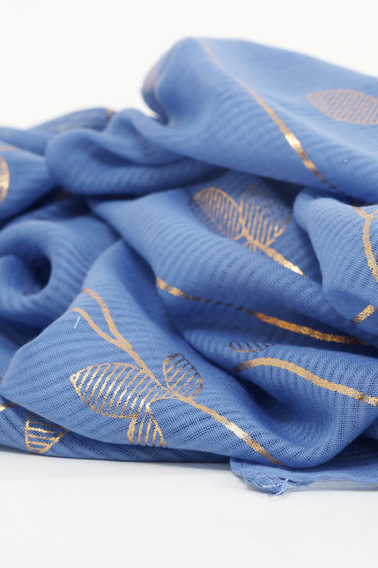 MEADOW'S TOUCH SCARF-LT-BLUE