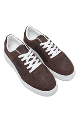 ELITE DUAL-TEXTURE SNEAKER-COFFEE