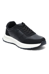 LAYERED RUNNER SNEAKER-BLACK