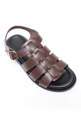 CLASSIC GLADIATOR SANDALS-WINE