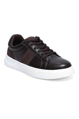Men’s Low-Top Casual Sneakers-COFFEE