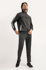 SPORTS POLYESTER STRETCH JACKET-BLACK