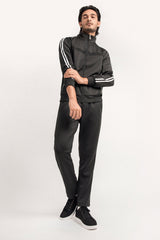 SPORTS POLYESTER STRETCH JACKET-BLACK