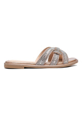 BRAID CHIC WOMEN'S FLATS-BRONZE