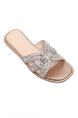 BRAID CHIC WOMEN'S FLATS-BRONZE