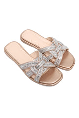 BRAID CHIC WOMEN'S FLATS-BRONZE