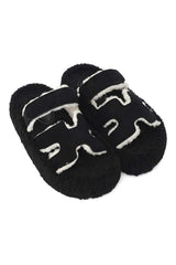 H-CUT FLEECE COMFY-BLACK