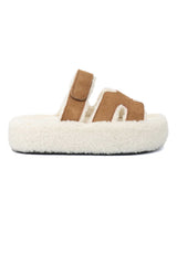 H-CUT FLEECE COMFY-CAMEL