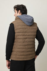 SLEEVELESS TRAIL JACKET-KHAKI