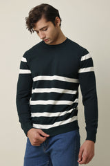 BAYSIDE BAND KNIT SWEATER-GREEN