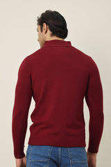CLASSIC COMFORT SWEATER-MAROON