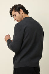 CORELINE ZIP SWEATER-CHARCOAL
