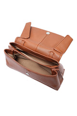 STRUCTURED HANDBAG - CAMEL