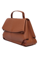 STRUCTURED HANDBAG - CAMEL