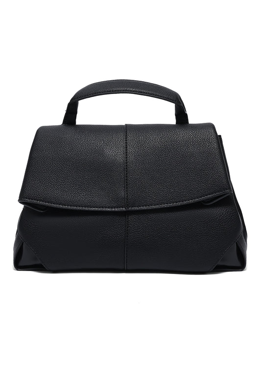 STRUCTURED HANDBAG - BLACK