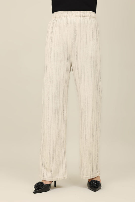 COMFORT TROUSER-WHITE