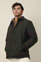 CITYLINE PADDED JACKET-DK/GREEN