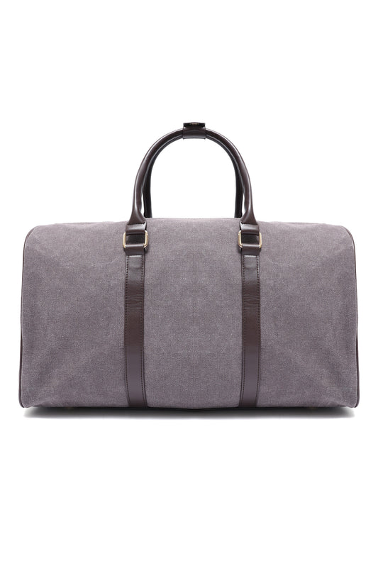 CANVAS WEEKENDER DUFFLE BAG-GREY