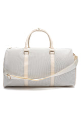 CANVAS WEEKENDER DUFFLE BAG-OFFWHITE