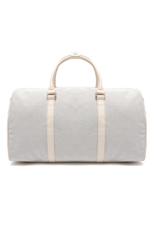 CANVAS WEEKENDER DUFFLE BAG-OFFWHITE