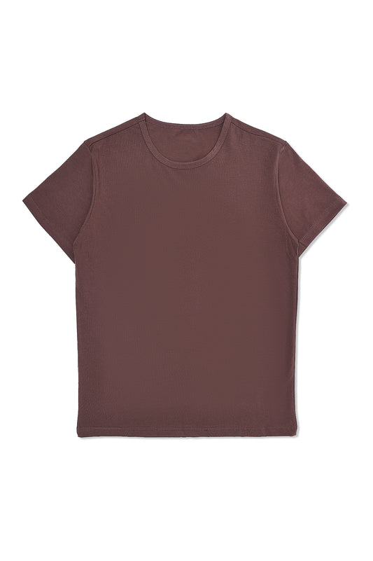 CLASSIC FIT ESSENTIAL TEE-CHOCOLATE