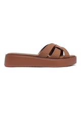 SOPHISTICATED BLISS SLIDES-CAMEL