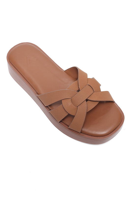 SOPHISTICATED BLISS SLIDES-CAMEL
