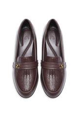 MANHATTAN BLOCK HEEL LOAFER-COFFEE