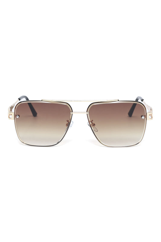 PRECISION RIM SQUARE SHADES-BROWN