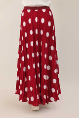 FESTIVE CHARM SKIRT-RED