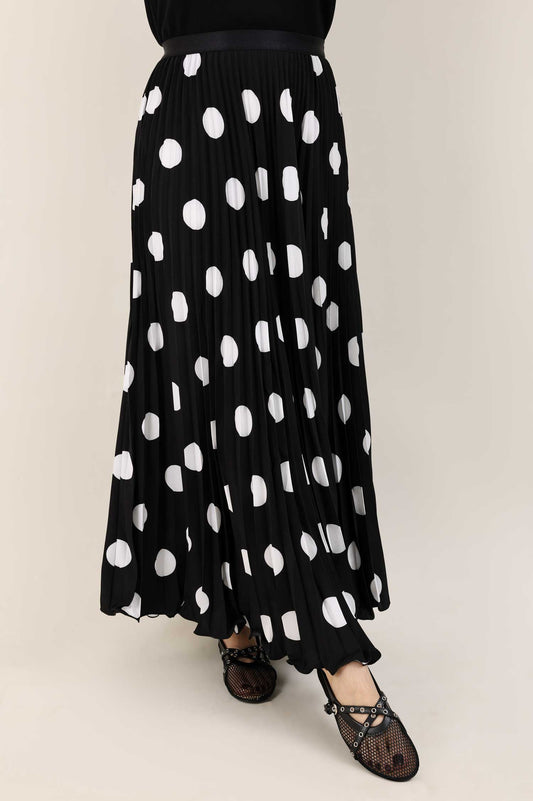 FESTIVE CHARM SKIRT-BLACK