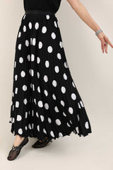 FESTIVE CHARM SKIRT-BLACK