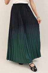MIDNIGHT FLOUNCE SKIRT-GREEN