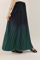 MIDNIGHT FLOUNCE SKIRT-GREEN