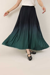 MIDNIGHT FLOUNCE SKIRT-GREEN