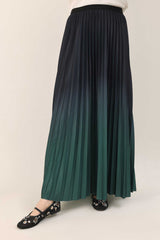 MIDNIGHT FLOUNCE SKIRT-GREEN