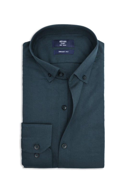 SMART WEAVE SHIRT-DK/GRN