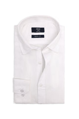 MICRO PATTERN OFFICE SHIRT-WHT