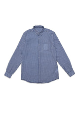 MINI CHECK CASUAL SHIRT-BLUE/CHK