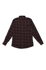 MINI CHECK CASUAL SHIRT-BROWN/CHK