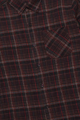 MINI CHECK CASUAL SHIRT-BROWN/CHK