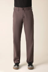 STRAIGHT FIT CHINO PANT-CHOCOLATE