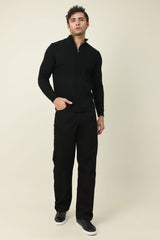 DENIM AXIS JEANS-BLACK