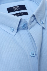 SIGNATURE OXFORD SMART SHIRT-SKY/BLUE