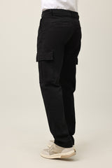 SMOOTH TAILORED BOTTOM-BLACK