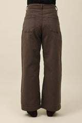 OPENFALL DENIM BOTTOM-BROWN