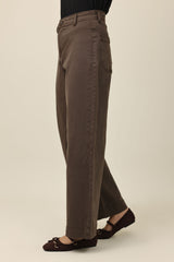 OPENFALL DENIM BOTTOM-BROWN