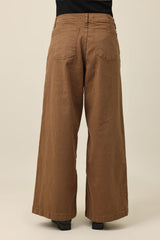 TRUEWIDE COTTON PANT-BROWN