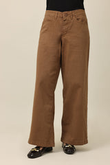 TRUEWIDE COTTON PANT-BROWN